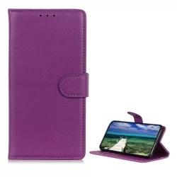   HUSĂ! - Husă stativă, efect piele (FLIP, deschidere laterală, suport pentru birou, premium) LILA Nokia C22