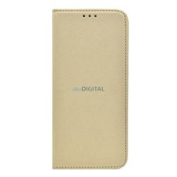   HUSĂ! - Carcasa in picioare, efect piele (FLIP, deschidere laterala, functie suport de masa, model romb) GOLD Oppo Reno 8 Pro