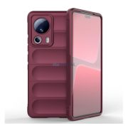  Protectie de telefon din silicon (rezistenta la impact mediu, protectie camera, model 3D) BURGUNDY Xiaomi 13 Lite