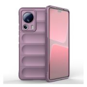   Protector de telefon din silicon (rezistenta la impact mediu, protectie camera, model 3D) PURPLE Xiaomi 13 Lite
