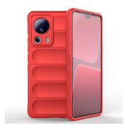   Protector de telefon din silicon (rezistenta la impact mediu, protectie camera, model 3D) RED Xiaomi 13 Lite