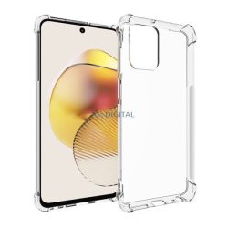   HUSĂ! - Protectie din silicon pentru telefon (rezistenta medie la impact, colt cu perna de aer) TRANSPARENT Motorola Moto G73