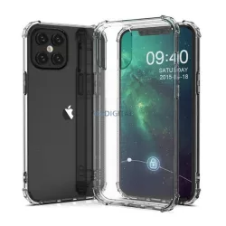   HUSĂ! - Protectie din silicon pentru telefon (rezistenta la impact mediu, colt cu perna de aer) TRANSPARENT Motorola Moto G62 5G (XT2223)