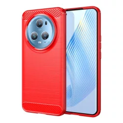   HUSĂ! - Husă silicon pentru telefon (rezistent la impact mediu, călcâi pernă de aer, periat, model de carbon) PIROS Honor Magic5 Pro 5G