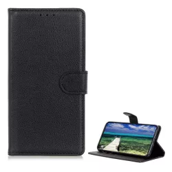   HUSĂ! - Husă stativă, efect piele (FLIP, deschidere laterală, desktop, premium) negru Motorola Edge 40 Pro