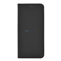   HUSĂ! - Carcasa in picioare, efect piele (FLIP, deschidere laterala, functie suport de masa, model romb) NEGRU Realme C55