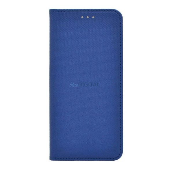 Carcasa in picioare, efect piele (FLIP, deschidere laterala, functie suport de masa, model romb) ALBASTRU INCHIS Realme C55