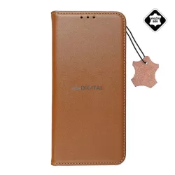   HUSĂ! - Husă în picioare, piele naturală (FLIP, deschidere laterală, funcție de suport pentru birou) MARO Samsung Galaxy S23 Plus (SM-S916)