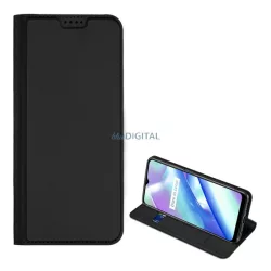   HUSĂ! - Husa DUX DUCIS SKIN PRO in picioare, efect piele (FLIP, deschidere laterala, suport card bancar, functie suport birou) NEGRU Realme C33