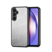   DUX DUCIS AIMO protecție din plastic pentru telefon (rezistență medie la impact, ramă din silicon, protecție cameră, mată, model ondulat) NEGRU Samsung Galaxy A54 5G (SM-A546)