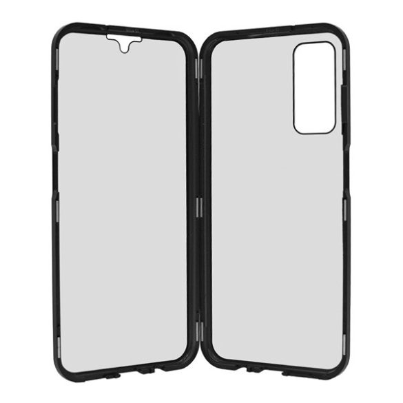HUSĂ! - Protecție telefonică din aluminiu (protecție 360°, magnetică, rezistență medie la impact, Folie securizată față, spate, 9H) negru Samsung Galaxy A14 5G (SM-A146)