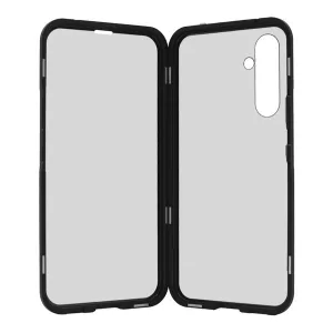 HUSĂ! - Protecție telefonică din aluminiu (protecție 360°, magnetică, rezistență medie la impact, Folie securizată față, spate, 9H) negru Samsung Galaxy A54 5G (SM-A546)