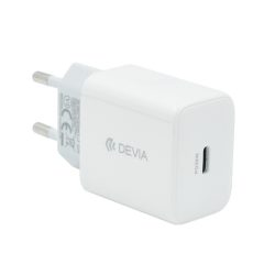   Încărcător DEVIA SMART priză tip C (30W, încărcător rapid PD) ALB