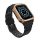 Curea de schimb (dimensiune personalizată, silicon, rezistență la șoc + cadru din silicon) NEGRU/AUR ROSE Apple Watch Series 7 41mm, Apple Watch Series 8 41mm, Apple Watch Series 4 40mm, Apple Watch Series 5 40mm, Apple Watch Series SE 2 40mm, Apple Curea de schimb (dimensiune personalizată, silicon, rezistență la șoc + cadru din silicon) NEGRU/AUR ROSE Apple Watch Series 7 41mm, Apple Watch Series 8 41mm, Apple Watch Series 4 40mm, Apple Watch Series 5 40mm, Apple Watch Series SE 2 40mm, Apple