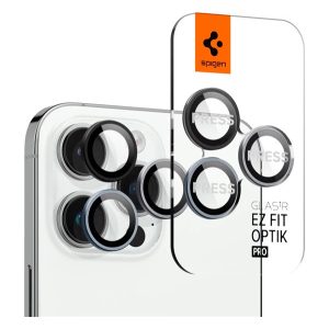 SPIGEN OPTIK PRO sticlă de protecție pentru cameră 2buc (margine rotunjită, rezistentă la zgârieturi, 9H, doar obiectiv) TRANSPARENT Apple iPhone 14 Pro, Apple iPhone 14 Pro Max
