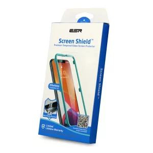 Sticlă de protecție ESR SCREEN SHIELD (2.5D, curbată, rezistentă la zgârieturi, 0.3mm, 9H + cadru de montare) TRANSPARENT Samsung Galaxy S23 Plus (SM-S916)