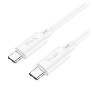 Cablu de date HOCO X88 (Tip-C - Tip-C, 60W, încărcător rapid PD, 100cm) ALB