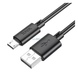 HOCO X88 cablu de date (USB - microUSB, 2.4A, încărcător rapid, 100cm) NEGRU
