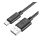 HOCO X88 cablu de date (USB - microUSB, 2.4A, încărcător rapid, 100cm) NEGRU