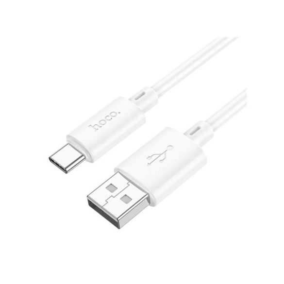 Cablu de date HOCO X88 (USB - Type-C, 3A, încărcător rapid, 100cm) ALB