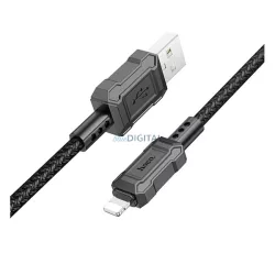   HOCO X94 cablu de date (USB - lightning, 2.4A, încărcător rapid, 100cm, anti-rupere) NEGRU