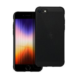   HUSĂ! - Protector din plastic pentru telefon (respirabil, model perforat, protecție pentru cameră) NEGRU Apple iPhone 7 4.7, Apple iPhone 8 4.7, Apple iPhone SE 2 (2020), Apple iPhone SE 3 (2022)