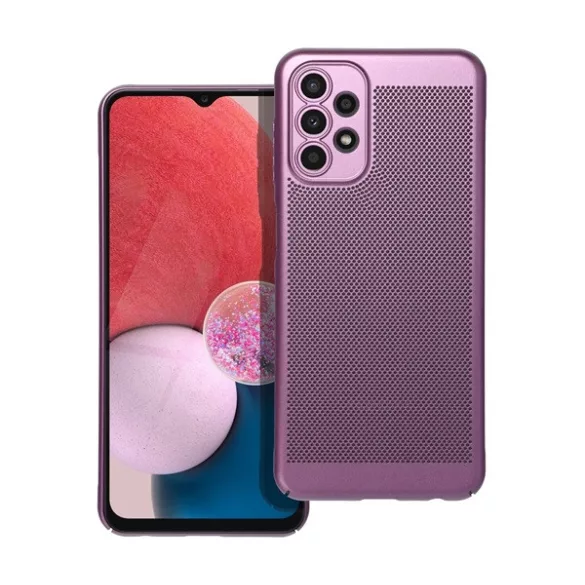 HUSĂ! - Protectie din plastic pentru telefon (respirabila, model perforat, protectie pentru camera) PURPLE Samsung Galaxy A13 4G (SM-A135F / A137F)