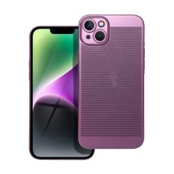   HUSĂ! - Protectie din plastic pentru telefon (respirabila, model perforat, protectie camera) PURPLE Apple iPhone 14 Plus