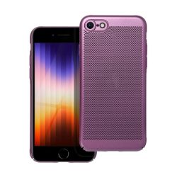   HUSĂ! - Protector din plastic pentru telefon (respirabil, model perforat, protecție pentru cameră) PURPLE Apple iPhone 7 4.7, Apple iPhone SE 2 (2020), Apple iPhone SE 3 (2022), Apple iPhone 8 4.7
