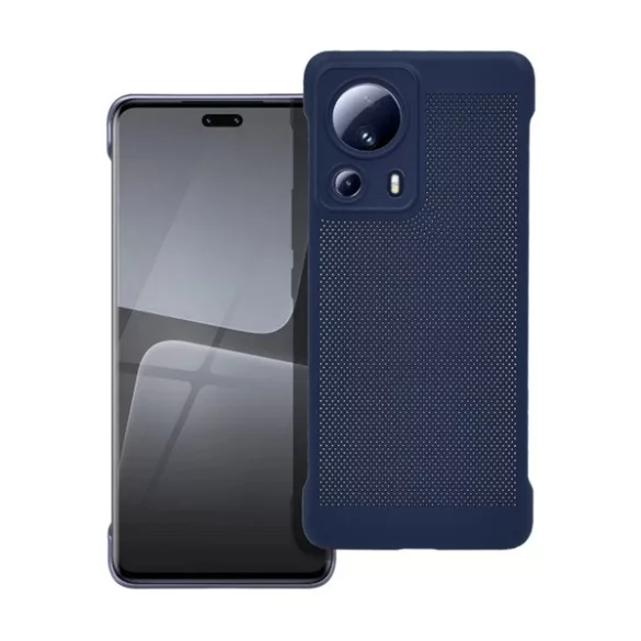 HUSĂ! - Protector din plastic pentru telefon (respirabil, model de gauri, protectie pentru camera) ALBASTRU INCHIS Xiaomi 13 Lite