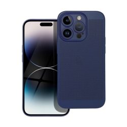   HUSĂ! - Protectie din plastic pentru telefon (respirabila, model de gauri, protectie pentru camera) ALBASTRU INCHIS Apple iPhone 14 Pro