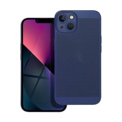   HUSĂ! - Protectie din plastic pentru telefon (respirabila, model de gauri, protectie pentru camera) ALBASTRU INCHIS Apple iPhone 14 Plus