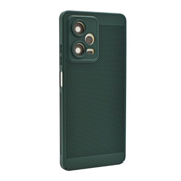 Protectie din plastic pentru telefon (respirabila, model perforat, protectie camera) VERDE INCHIS Xiaomi Redmi Note 12 Pro, Xiaomi Poco X5 Pro 5G