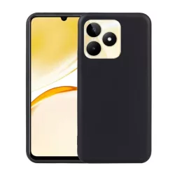   HUSĂ! - Protector de telefon din silicon (mat) NEGRU Realme C53