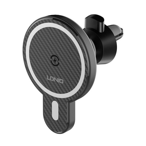 Suport auto LDNIO MA20 (15W, pentru ventilatie, wireless, MagSafe) NEGRU