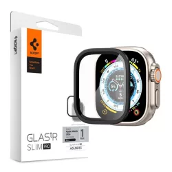   SPIGEN TR SLIM PRO sticla de protectie pentru ecran (cadru metalic, 9H) NEGRU Apple Watch Ultra 49mm