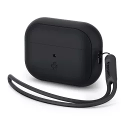   Husă din silicon SPIGEN SILICONE FIT (curea de încheietură) negru AirPods Pro/AirPods Pro 2