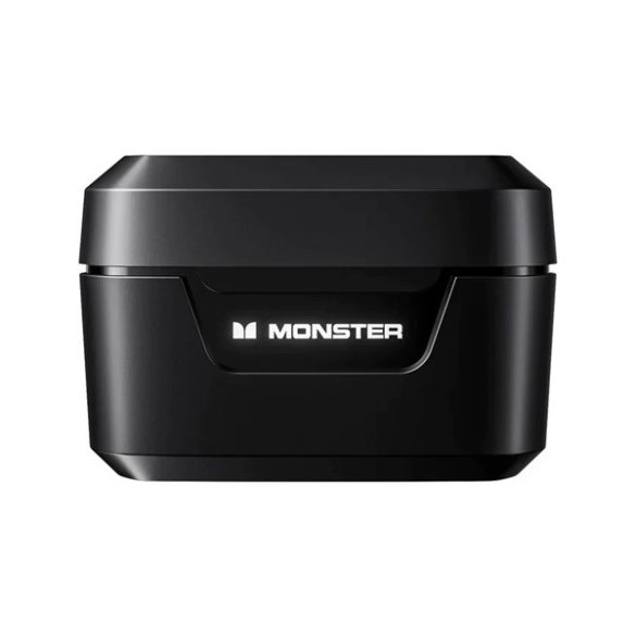 Căști bluetooth MONSTER XKT05 STEREO (v5.2, TWS, filtru de zgomot, microfon, LED + carcasă de încărcare) NEGRU
