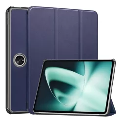   Carcasă în picioare, efect piele (FLIP activ, deschidere laterală, TRIFOLD, suport pentru desktop) BLUE INTENS OnePlus Pad