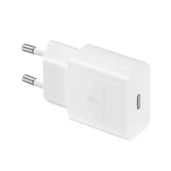 Încărcător de curent alternativ SAMSUNG cu priză Type-C (15W, încărcător rapid) ALB