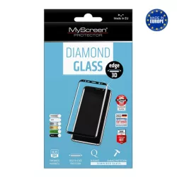   MYSCREEN DIAMOND GLASS EDGE sticlă de protecție pentru ecran (copertă completă 3D, curbată, rezistentă la zgârieturi, 0,33 mm, 9H) BLACK TCL 408