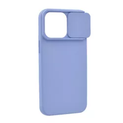   HUSĂ! - Protector de telefon din silicon (mat, interior din microfibră de pluș, protecție pentru cameră) PURPLE Apple iPhone 15 Pro Max