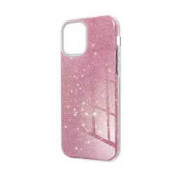   HUSĂ! - Protectie de telefon din silicon (interior din plastic, spate lucios) ROZ Apple iPhone 15