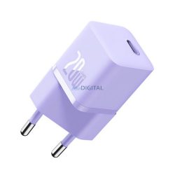   Încărcător BASEUS priză de tip C (20W, GaN5, încărcător rapid PD) VIOLET