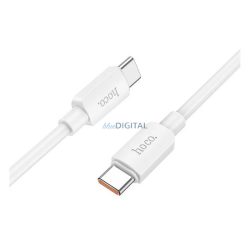   HOCO X96 cablu de date (Tip-C - Tip-C, 6A, 100W, încărcător rapid PD, 100cm) ALB