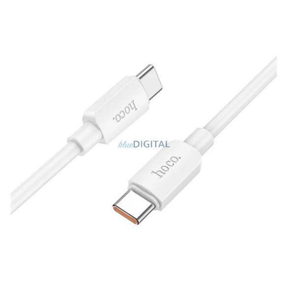 HOCO X96 cablu de date (Tip-C - Tip-C, 6A, 100W, încărcător rapid PD, 100cm) ALB