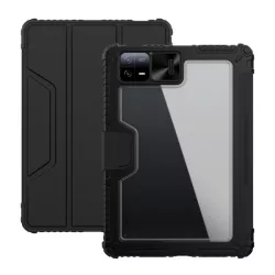   NILLKIN BUMPER PRO protecțiede plastic pentru telefon (FLIP activ, cadru din silicon, rezistent la impact mediu, funcție de suport desktop) negru Xiaomi Pad 6