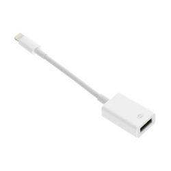   Cablu adaptor (mufă USB - lightning, OTG, transfer de date, 20cm)
