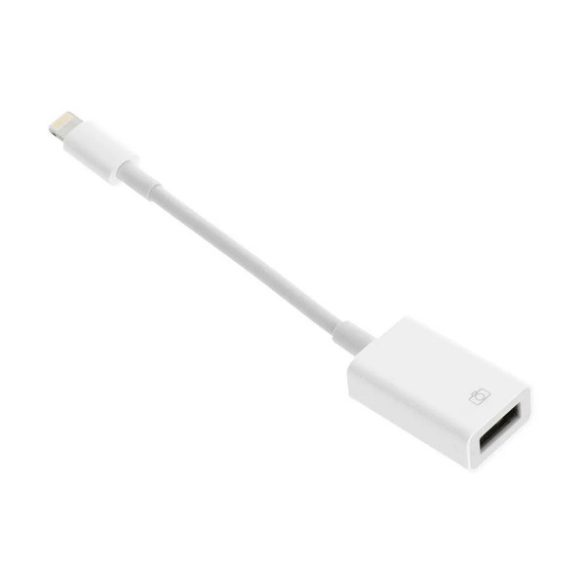 Cablu adaptor (mufă USB - lightning, OTG, transfer de date, 20cm)