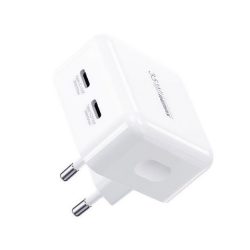  Încărcător REMAX FIYEO 2 prize de tip C (35W, încărcător rapid PD) ALB